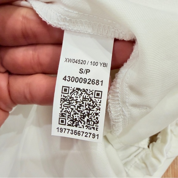 Tommy Hilfiger Women S White Paperbag Waist Drawstring Shorts Summer Casual - Picture 5 of 8